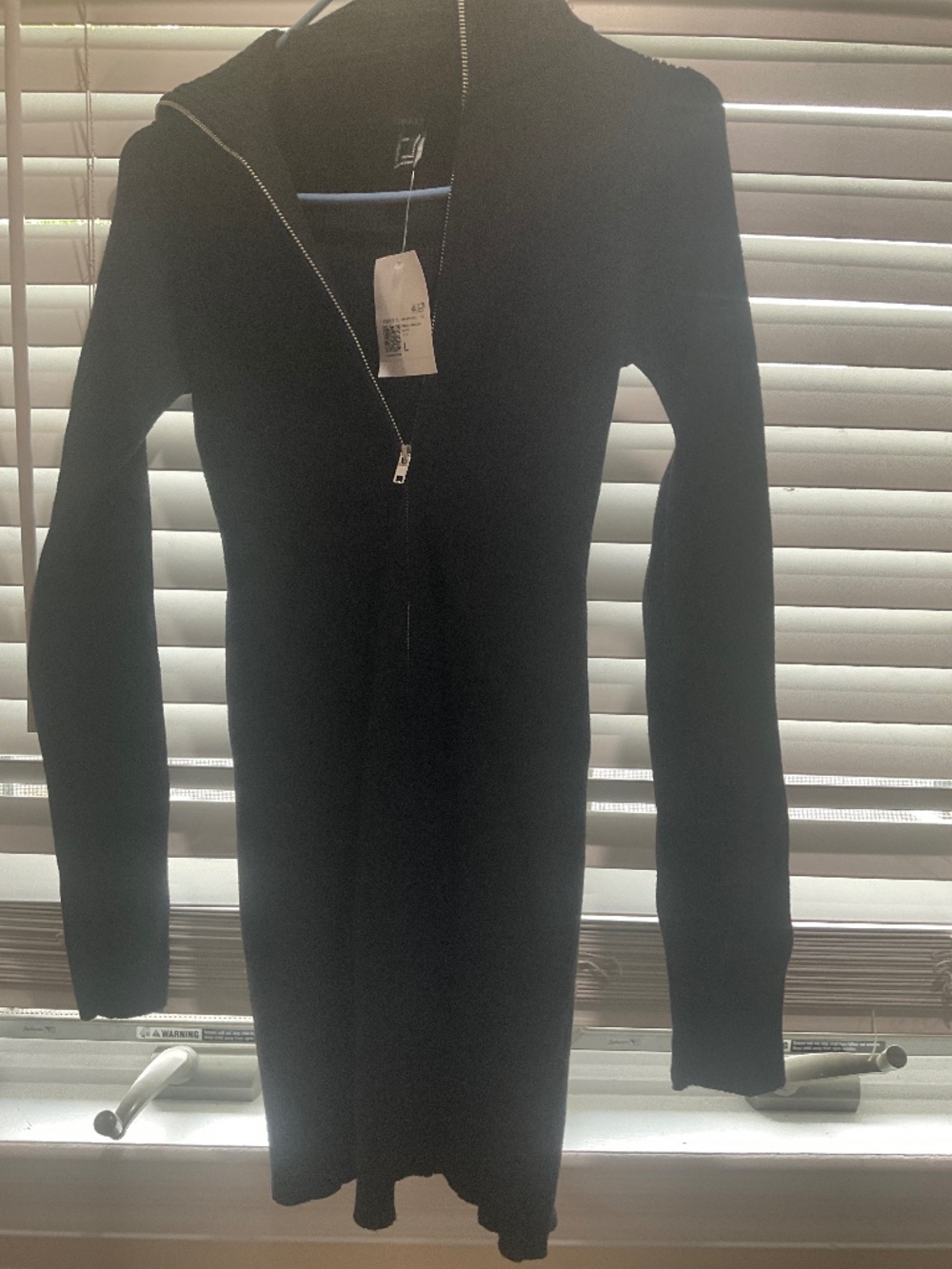 Zip up sweater dress  NWT L